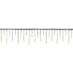 VELLEMAN CS-4X0.624VUW - Cortina de luz LED, 4 x 0,6 m, 144 LED, blanco cálido, 23