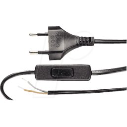 FREI NKES 150 SW - Cable de red, euroconector, conmutador, 1,5 m, negro, extremo ab