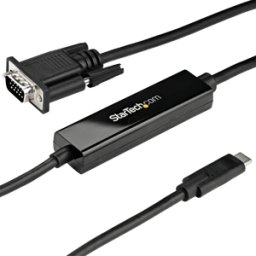 STARTECH.COM ST CDP2VGAMM1MB - Cable, USB-C > VGA, negro, 1 m..