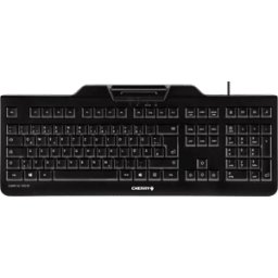 CHERRY JK-A0100EU-2 - Teclado con terminal de tarjeta inteligente, negro, EE. UU