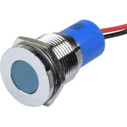 APEM APM Q14F3C B12E - Lámpara de señalización LED, azul, 12 V, 14