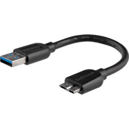 STARTECH.COM ST USB3AUB15CMS - Cable USB 3,0, macho a macho Micro B, 0,15 m..