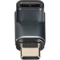 TTL NETWORK TTL USBC-MA-1 - Adaptador USB C macho > C hembra, 40Gb/s, angulado, 240W, 8K60Hz