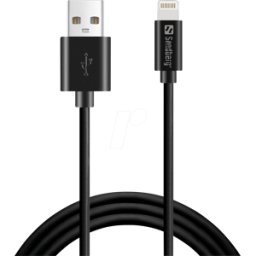 SANDBERG 441-39 - Cable de sincronización y carga, USB-A > Lightning, 1,0 m
