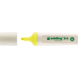 EDDING 24GE - Rotulador fluorescente, ecológico, amarillo