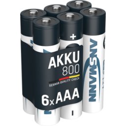 ANSMANN ANS 1321-0000510 - Batería NiMH maxE, AAA (Micro), 800 mAh, paquete de 6