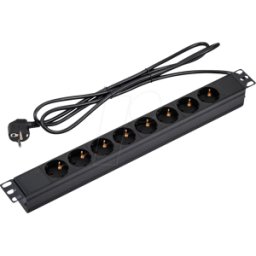 VALUE 19991632 - Regleta de 19", 1U, 8 aumentos