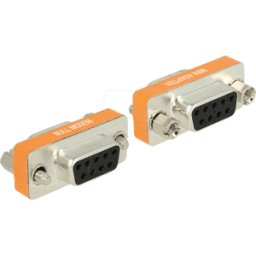 DELOCK 65570 - Adaptador Sub-D de 9 clavijas hembra/hembra de módem nulo