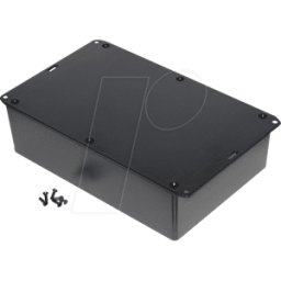 HAMMOND MANUFACTURING 1591XXFFLBK - Caja de brida, serie 1591, 150 x 221 x 60 mm, negra