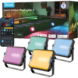 GOVEE H8057 - Luz inteligente, proyector al aire libre del led, RGBW, 48 W, 4