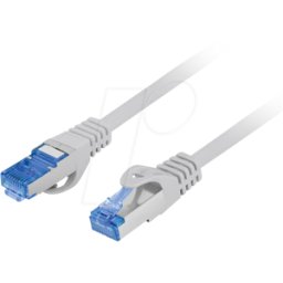 LANBERG LBG 6A10CC0150S - Cable de conexión RJ45 CAT.6a S/FTP 1,5 m gris