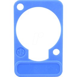 NEUTRIK DSS BL - Placa de rotulación XLR, serie D, azul