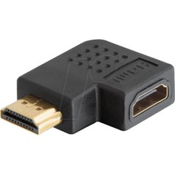 DELOCK 65076 - Adaptador HDMI macho/hembra, 1440p, acodado a la derecha
