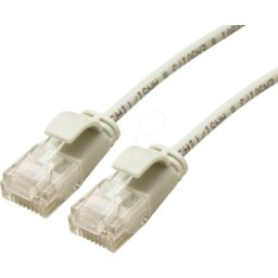 ROLINE GREEN ROLINE 21443902 - Cat.6a Cable de parche SLIM, UTP, gris, 0,5m