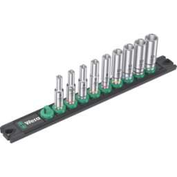 WERA 05005410001 - Juego de insertos de llave de vaso Zyklop, 1/4