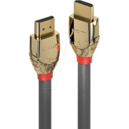 LINDY 37602 - Cable HDMI - Línea Dorada, certificado, 10K120Hz, 2,0 m..
