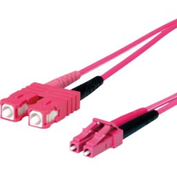 TELEGÄRTNER TG 100012417 - Cable adaptador de fibra óptica, G50/125, OM4, SC/LC, violeta, 5
