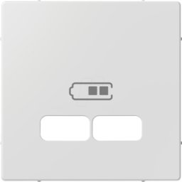 MERTEN EL SM 43670325 - Sistema M, placa central, inserto USB, blanco activo, brillante