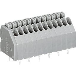 WAGO 250-410 - Regleta de bornes con pulsadores de accionamiento, RM 2,5 mm, 4