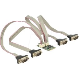 DELOCK 95244 - Mini PCIe card > 4x serial RS-232 + power supply