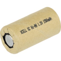 XCELL XC 136195 SC P - Célula industrial, NiMH, Sub-C, 1,2 V, 1500 mAh, Flat Top