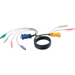 ATEN 2L-5302P - Cable KVM, VGA, PS/2, audio, 1,8 m