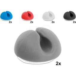 DELOCK 18294 - Juego de portacables de 10 unidades