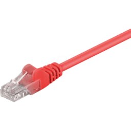 GOOBAY PATCH-C5U 7,5 RT - Cable de red U/UTP de 7,5 m Cat.5e, rojo, RJ45