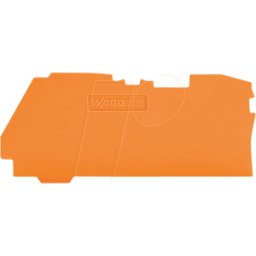 WAGO 2106-1292 - Placa final e intermedia, 1 mm de grosor, naranja