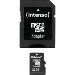 INTENSO 3413480 - Tarjeta de memoria MicroSDHC de 32GB, Intenso Clase 10