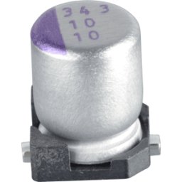 PANASONIC SVP 10/10 - Condensador de polímero, 10µF, 10V, 2000h, ESR bajo