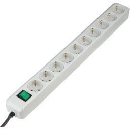 BRENNENSTUHL EL 10-FACH MS-LG - Eco-Line, regleta de 10 tomas, gris claro