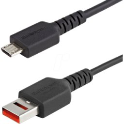 STARTECH.COM ST USBSCHAU1M - Cable de carga, USB-A a USB Micro-B, bloqueador de datos, 1 m..