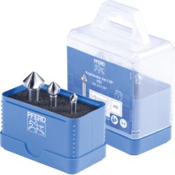 PFERD TOOLS PFERD 25202152 - Juego de avellano HSS, 3 piezas, DIN 335 C 90°