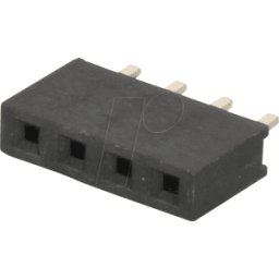 BKL 10120946 - Regleta de conectores hembra 2,54mm 1x4 recta