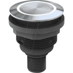 SCHLEGEL SVATLRRI0090C005 - Pushbutton - 1 S, bell, steel, LED-Ring red