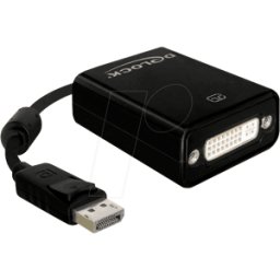 DELOCK 61847 - Adaptador DisplayPort, conector macho DP a conector hembra DVI-I