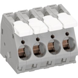 WAGO 2716-104 - Regleta de bornes de alta corriente, RM 10,0 mm, 76a, 4 polos