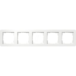 GIRA 0215 150 - Marco protector Gira E1, 5 aumentos, blanco puro brillante