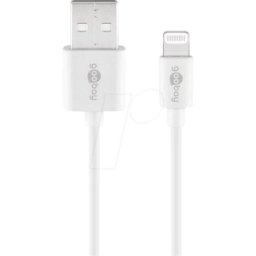 GOOBAY 72909 - Cable de carga y sincronización, USB-a > Lightning, 3,0 m