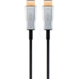 GOOBAY 59811 - Cable HDMI híbrido óptico, chapado en oro, 80 m