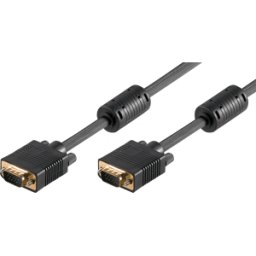 GOOBAY 50491 - Cable VGA para monitor de 15 pines, conector VGA, 1080p, 10 m