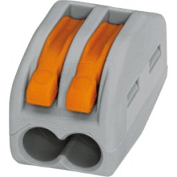 WAGO 222-412 - Terminal de caja de conexión, doble, 0,08-4,0 mm²