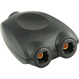 FREI LWL A001 - Adaptador Toslink, acoplamiento Toslink a 2 acoplamientos Toslin