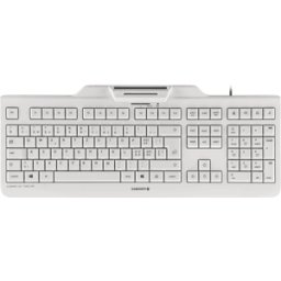 CHERRY JK-A0100DE-0 - Teclado con terminal de tarjeta inteligente, gris