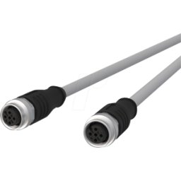 METZ CONNECT MC 142MMA22100 - Cable de sensor, M12, 5 polos, KU > KU, 10 m