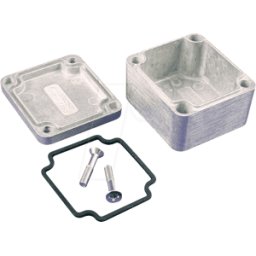 HAMMOND MANUFACTURING 1550Z101 - Carcasa de aluminio, 50 x 45 x 30 mm, plateado, IP66
