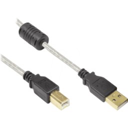 GOOD CONNECTIONS GC 2510-2TQ - Cable USB 2.0, conector A macho a conector B macho, 1,8 m