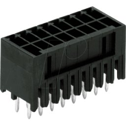 WAGO 713-1406 - Conector macho MINI HD recto de 2 x 6 polos, RM 3,5
