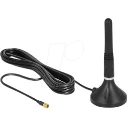DELOCK 12585 - Conector SMA de antena LTE 2 - 3 dBi de 11 cm rígido omni